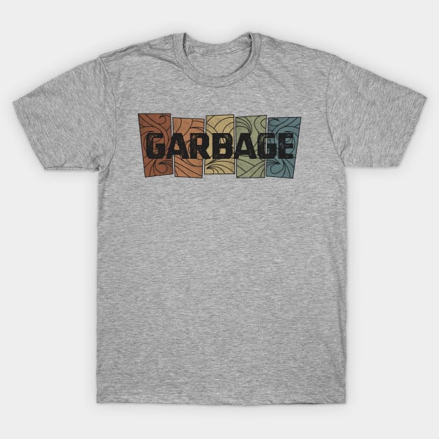 Garbage - Retro Pattern T-Shirt by besomethingelse
